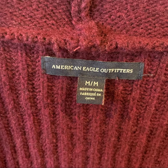 American Eagle Magenta Open Cardigan w/ Pockets M - Picture 4 of 5